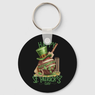 Patrick's Day Kostym Cricket Hatt Fyrklöver Nyckelring