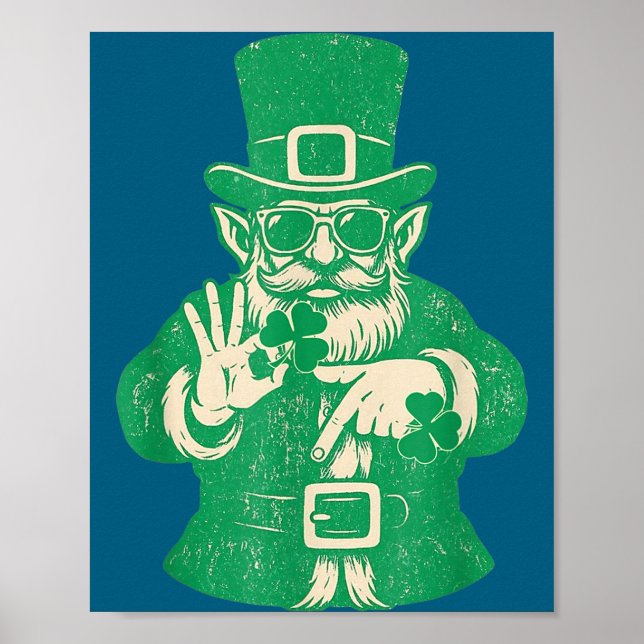 Patricks Day, Leprechauns Funny 6 Meme Gift Men, W Poster (Framsidan)