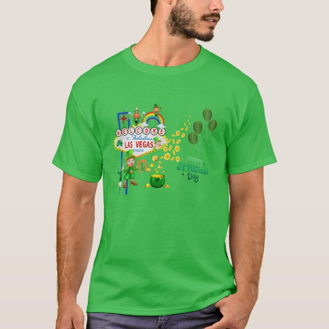 Patrick's Day Manar-Shirt T Shirt (Framsida)