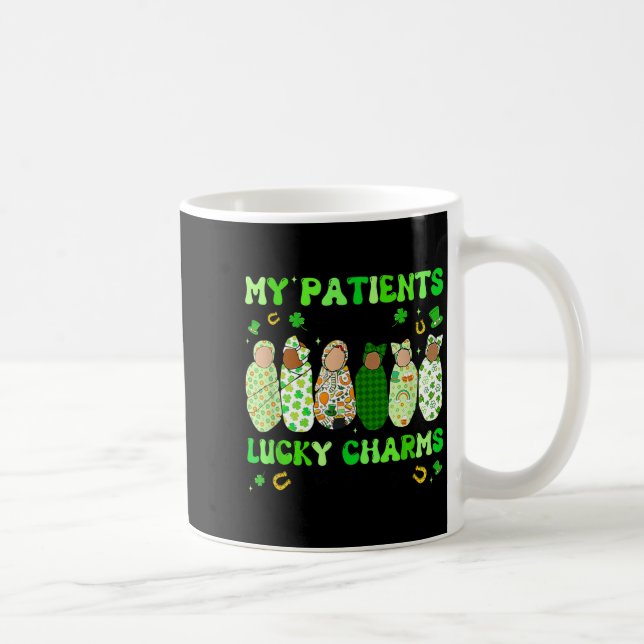 Patrick's Day Nurse My Patients Are My Lucky Nicu  Kaffemugg (Höger)