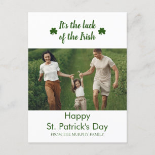 Patrick's Day Photo Helg Vykort