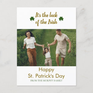 Patrick's Day Photo Helg Vykort
