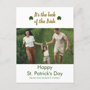 Patrick's Day Photo Helg Vykort