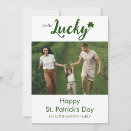 Patrick's Day Photo Julkort