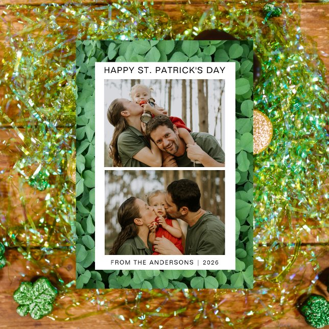 Patrick's Day Photo Julkort (Skapare uppladdad)