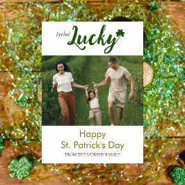 Patrick's Day Photo Julkort