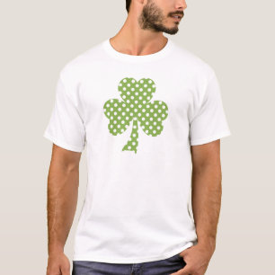 Patricks för polka dots för grönskaShamrockklö Tee Shirt