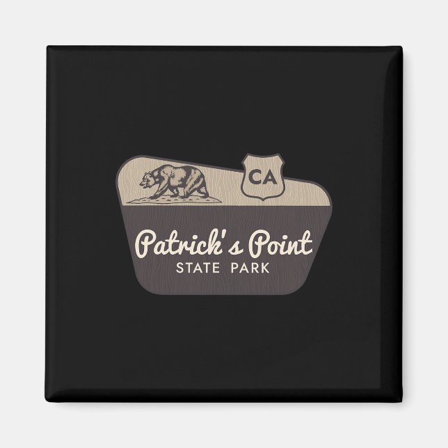 Patrick's Point State Park Kalifornien Välkomstsky Magnet (Framsidan)
