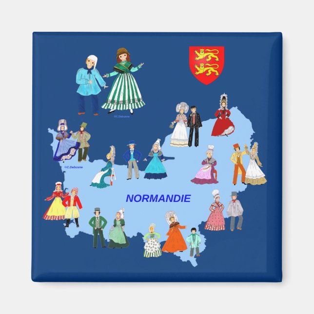 Patrimoine de la Normandie, Frankrike Magnet (Framsidan)