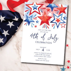 Patriot 4:e juli Party Inbjudningar