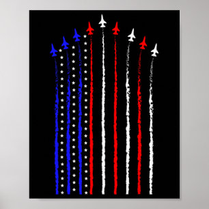 Patriot, 4:e stridsflygplanet Jet USA flagga Ki Poster
