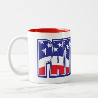 Patriot American Flagga Två-Tonad Mugg