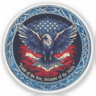 Patriot Anpassningsbar-cut Vinyl Sticker Klistermärken