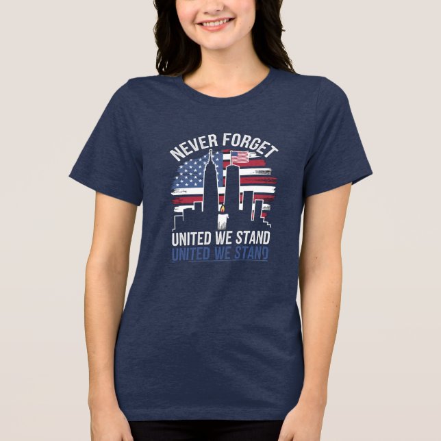 Patriot Day (11:e minnesdagen) T Shirt (Framsida)