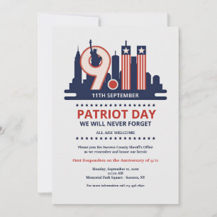 Patriot Day-inbjudan Inbjudningar