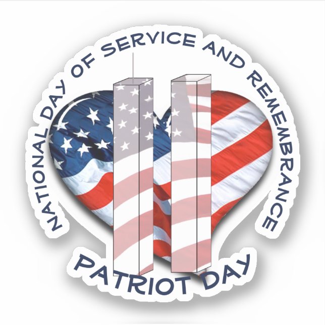 Patriot Day / Minnesdag Klistermärken (Framsida)
