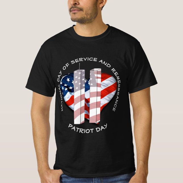Patriot Day / Minnesdagen T Shirt (Framsida)