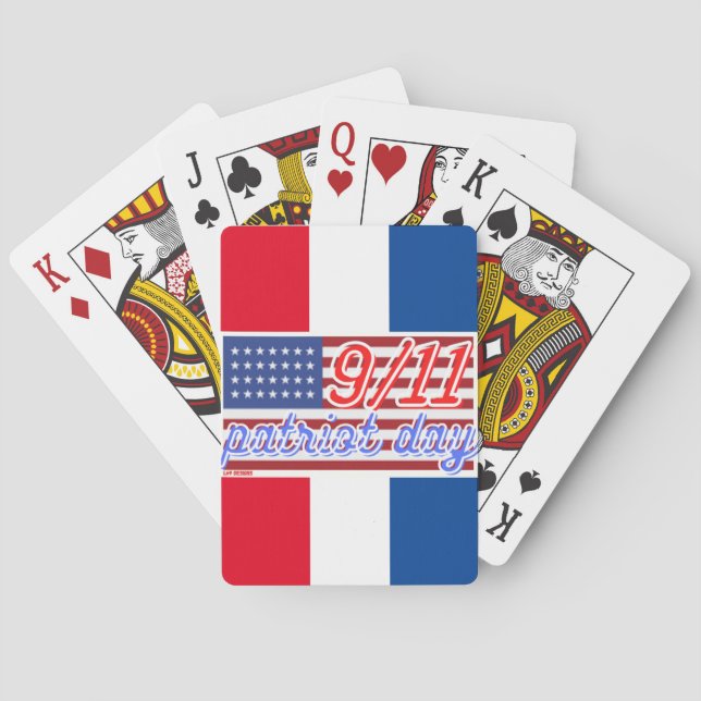 "PATRIOT DAY"-spelkort Casinokort (Baksidan)