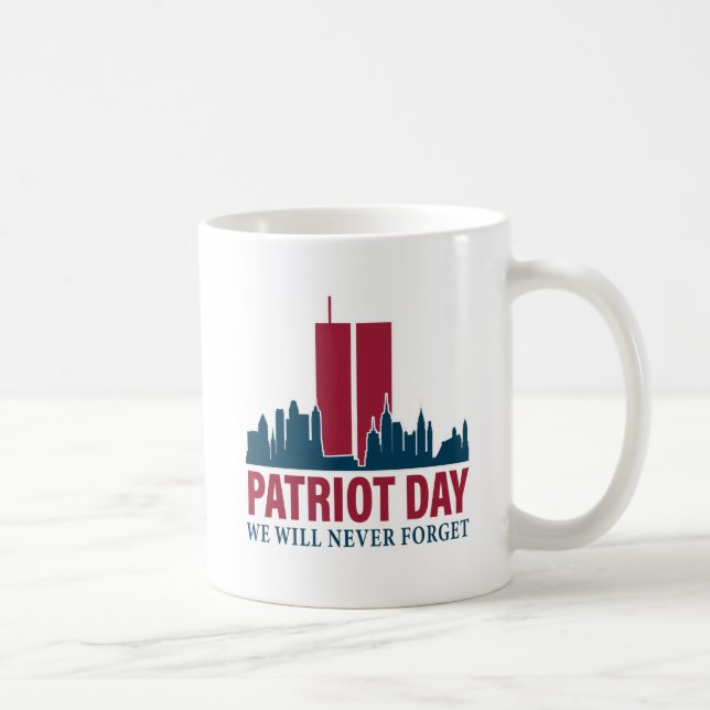 Patriot Day, vi kommer aldrig att glömma Kaffemugg (Höger)