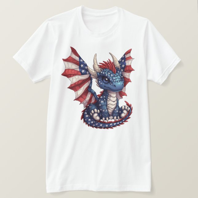 Patriot Dragon T Shirt (Design framsida)