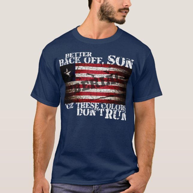 PATRIOT FLAGGA RED WHITE AND BLUE T SHIRT (Framsida)