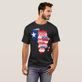 PATRIOT FLAGGA RED WHITE AND BLUE T SHIRT