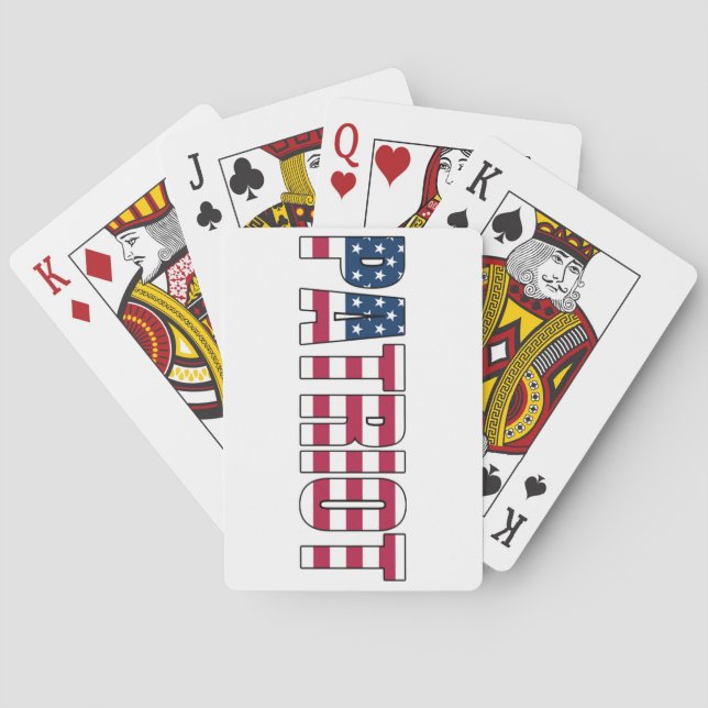 Patriot Flagga Spelkort (Baksidan)