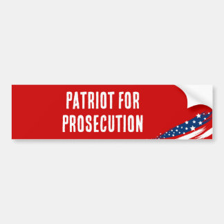 Patriot for Prosecution Bildekal