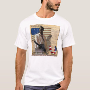 Patriot för Salem svart amerikan fattiga 1776 Tee