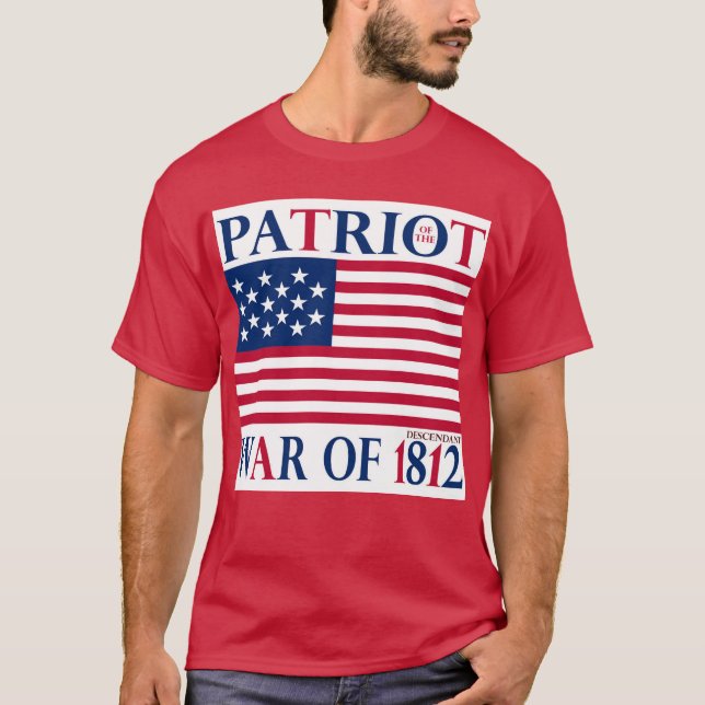 Patriot från Krig 1812- Descendant T Shirt (Framsida)