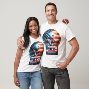 Patriot Groovy Retro Juli Musikstunder T Shirt