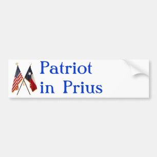 Patriot i Prius Bildekal