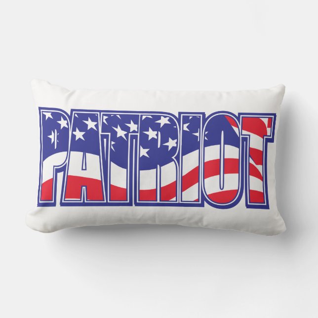Patriot i USA flagga Lumbarkudde (Framsida)