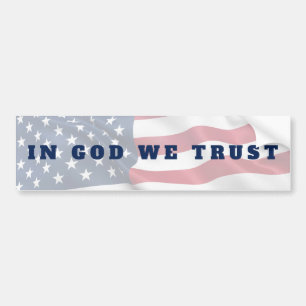 Patriot in God We Trust American Flagga Bildekal