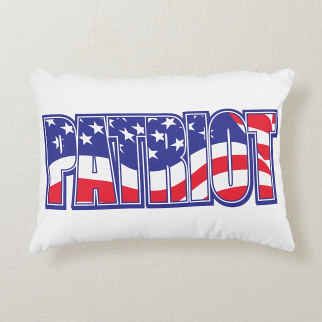 Patriot ina USA flagga Prydnadskudde (Framsidan)