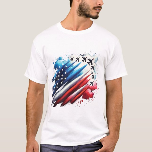 Patriot Independence day T Shirt (Framsida)