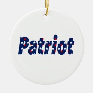 Patriot Julgransprydnad Keramik
