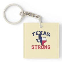 Patriot Land Texas Strong Acrylic Keychain
