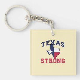 Patriot Land Texas Strong Acrylic Keychain