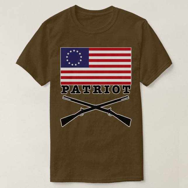 Patriot (liten utskrift) t shirt (Design framsida)