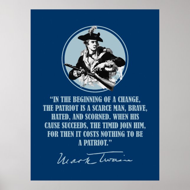 Patriot - Mark Twain Poster (Framsidan)