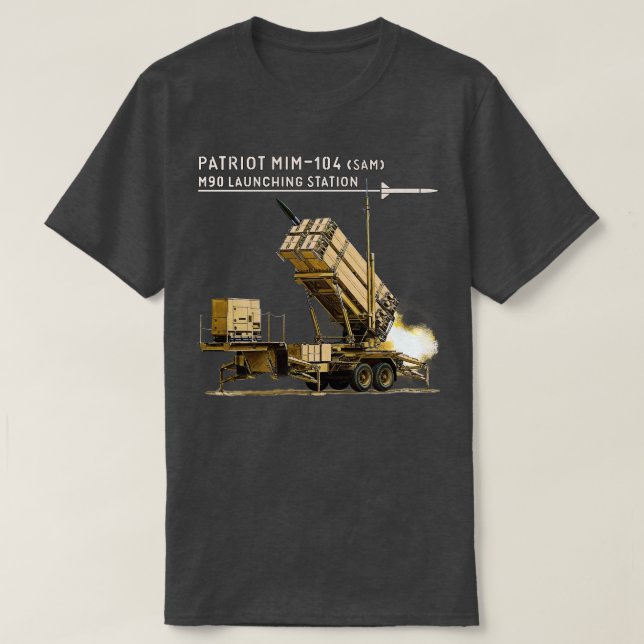 Patriot MIM104 Yta till luft Missile T Shirt (Design framsida)