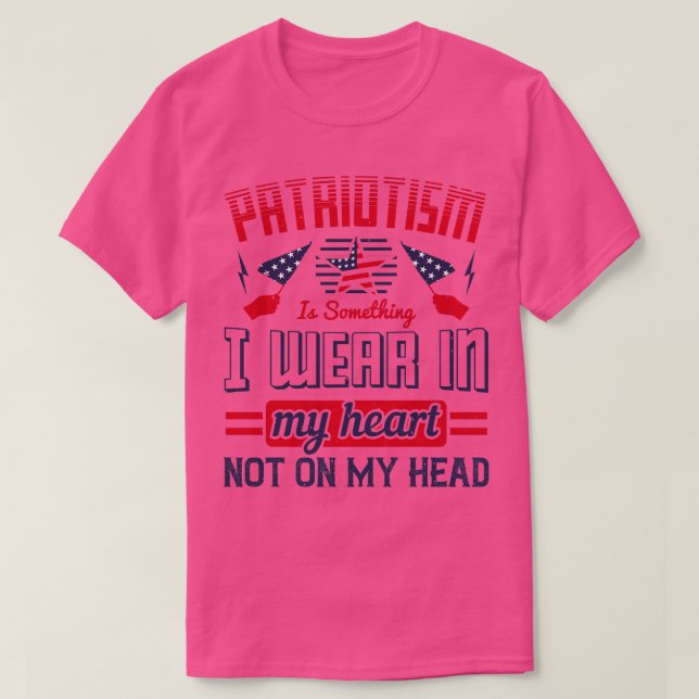 Patriot Patriotism I Bära i mitt hjärta T Shirt (Design framsida)