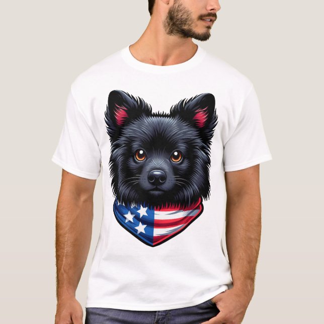 Patriot Pup Grafisk T-shirt (Framsida)