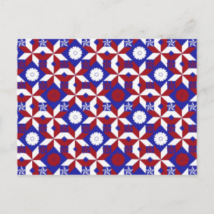 Patriot Quilt-anpassningsbar Vykort