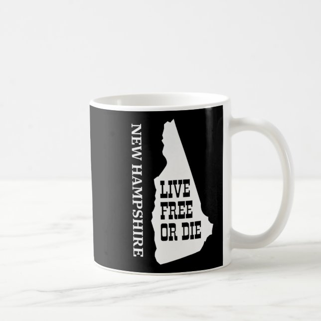 Patriot Quote New Hampshire Motto Souvenir State P Kaffemugg (Höger)