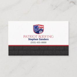 Patriot Roofing Shingles Construction Company Visitkort
