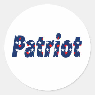 Patriot Runt Klistermärke