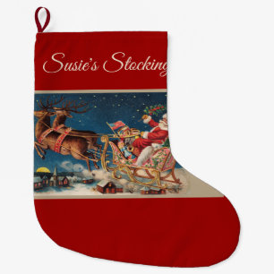 Patriot Santa Stor Julstrumpa