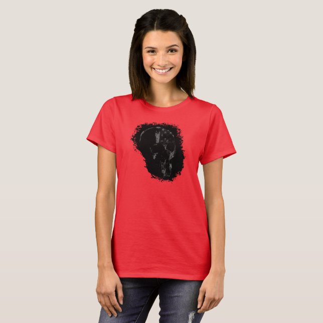 PATRIOT SKULL Black Grått T Shirt (Hel framsida)